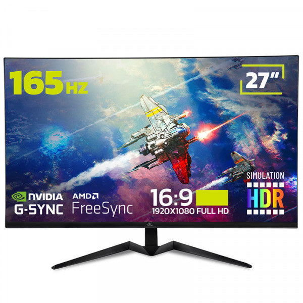 Monitor Gamer Yeyian YMF-VA27-01 LED 27", Full HD, G-Sync/FreeSync, 165Hz, HDMI/DisplayPort, Bocinas Integradas, Negro