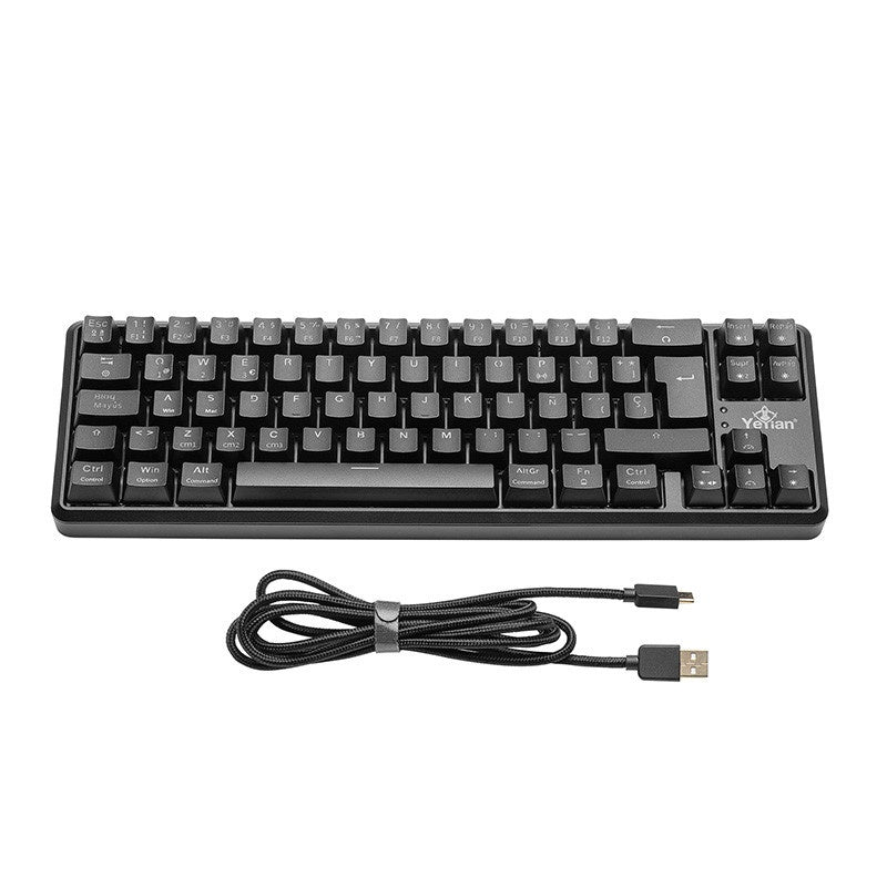 Teclado Gamer Yeyian AKIL S3500 RGB, Teclado Mecánico, Switch Red, Alámbrico, Negro (Español)