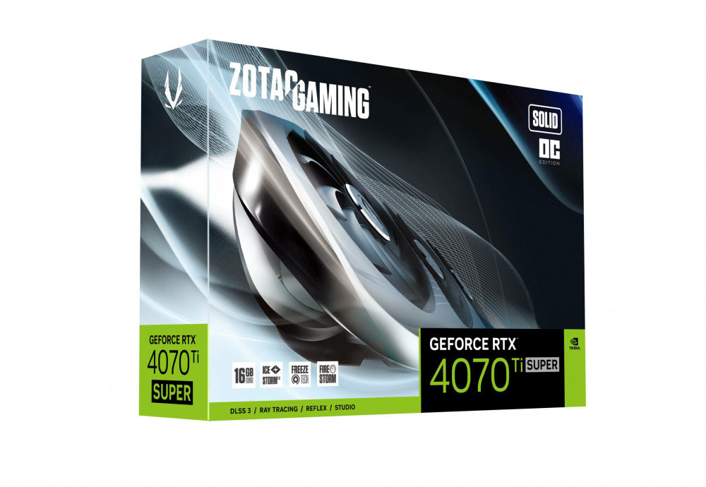 Tarjeta de Video Zotac NVIDIA GeForce RTX 4070 Ti SUPER Solid OC, 16GB 256-bit GDDR6X, PCI Express x16 4.0