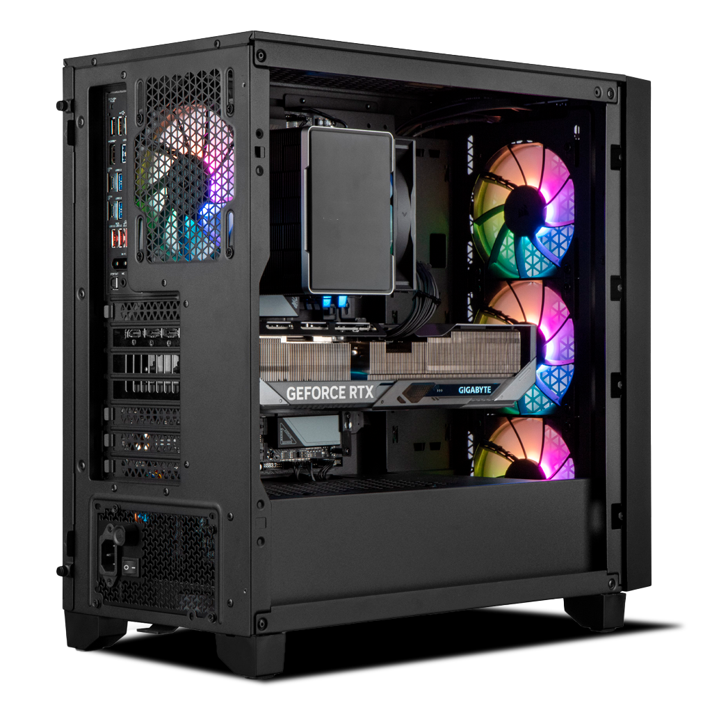 PC INVICTUS  GeForce RTX™  5060, AMD Ryzen™ 5 5500, 32GB DDR4 RAM, 1TB M.2 Nvme Gen 4 SSD, Windows 11, PC Power-145,