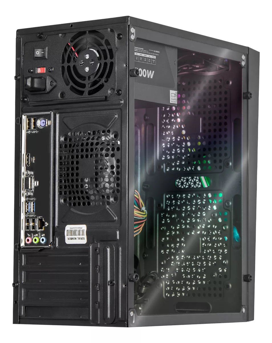 Super Deal Computadora Gamer Invictus PC Power-070, AMD Ryzen 7 5700G 3.80GHz,Radeon 8 Graphics. 16GB RAM, 256GB M.2 SSD + 2TB HDD, Wi-Fi, Windows 11, Negro