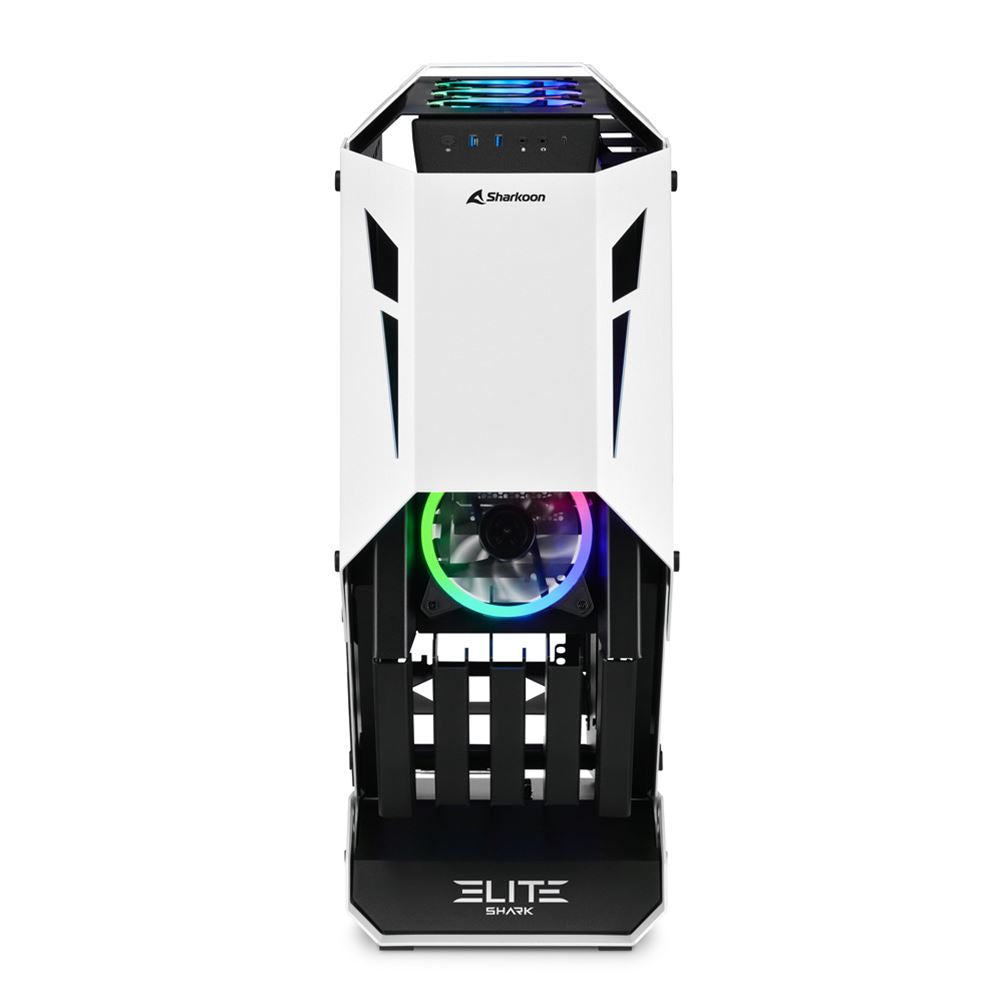 Gabinete  Sharkoon ELITE SHARK CA700 Bk/Wh ATX