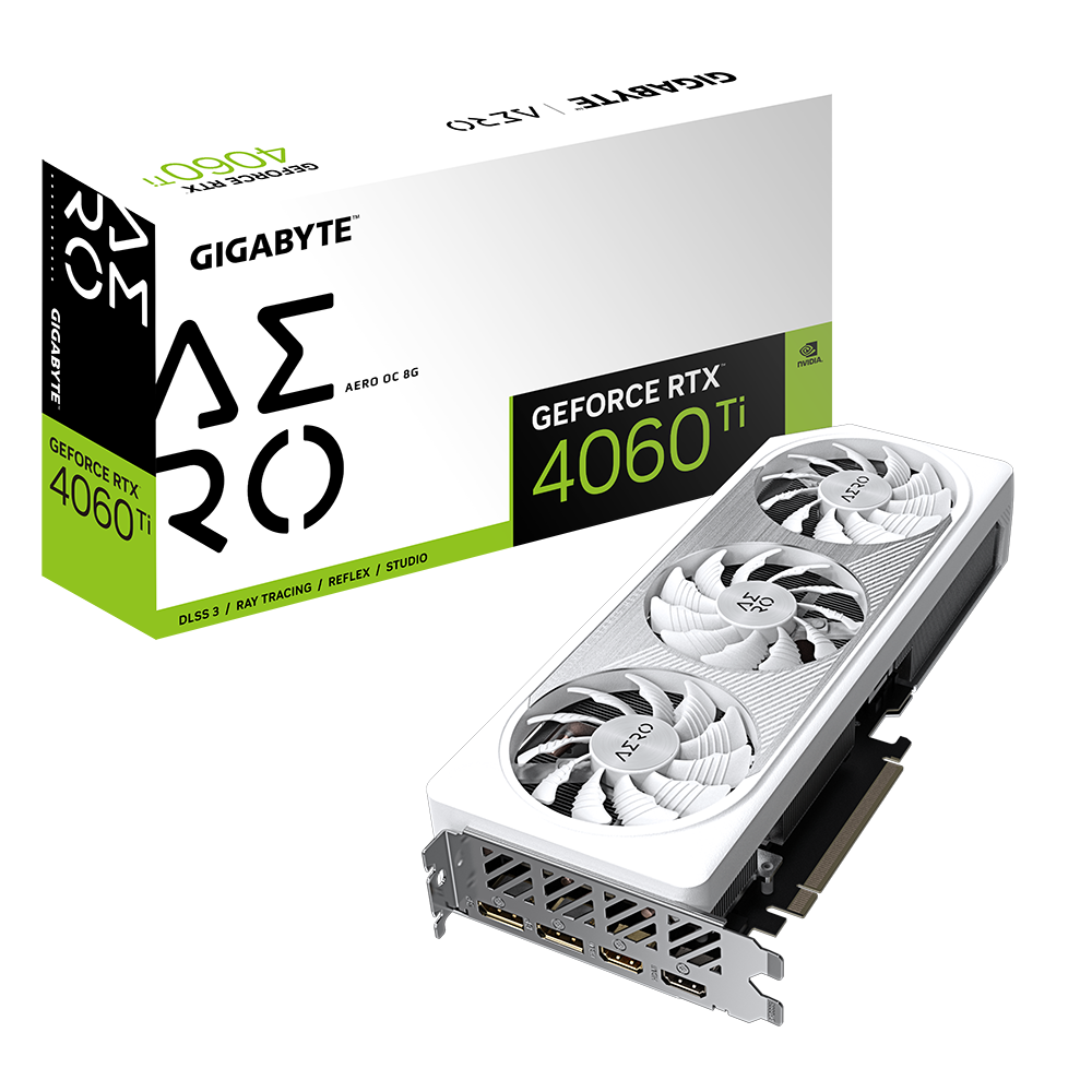 Tarjeta de Video Gigabyte NVIDIA GeForce RTX 4060 Ti AERO OC 8G, 8GB 128-bit GDDR6, PCI Express 4.0