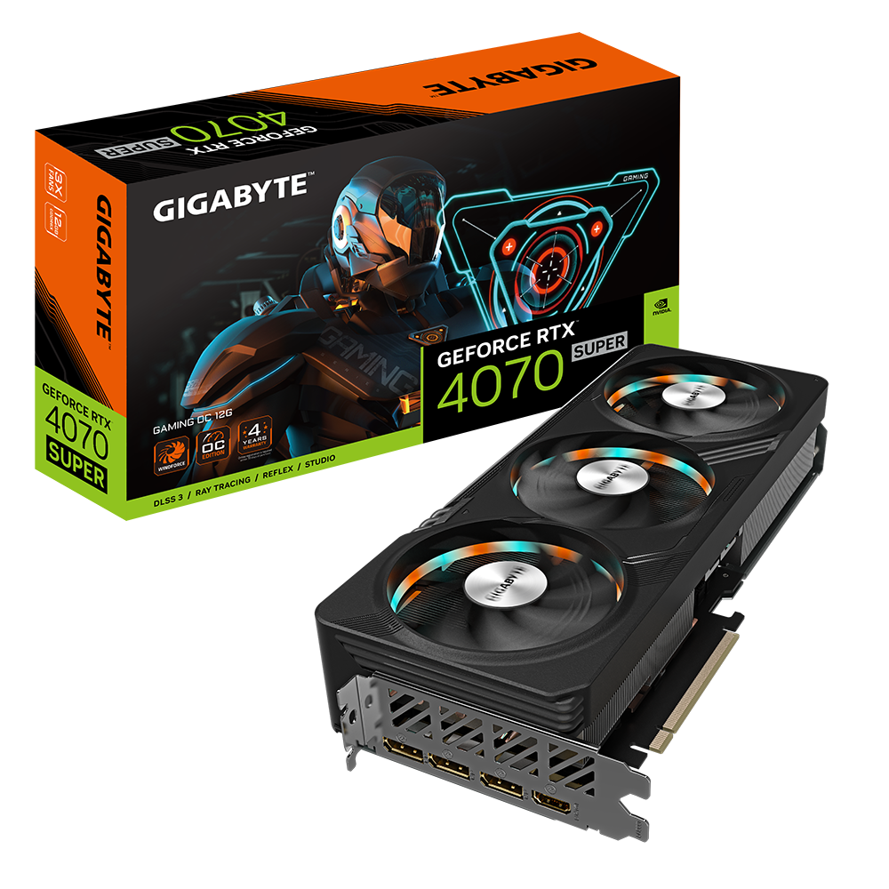 Tarjeta de Vídeo Gigabyte NVIDIA GeForce RTX 4070 Super OC, 12GB 192-bit GDDR6X, GV-N407SGAMING OC-12GD