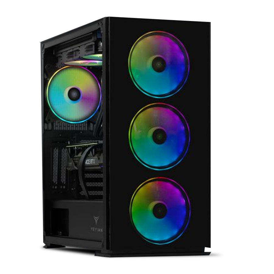 Computadora Gamer Invictus PC Power-050,  AMD Ryzen 5 9600X 5.40GHz, 32GB DDR5 RAM, 1TB M.2 SSD, GeForce RTX 4060 Ti, Wi-Fi, Windows 11, Negro