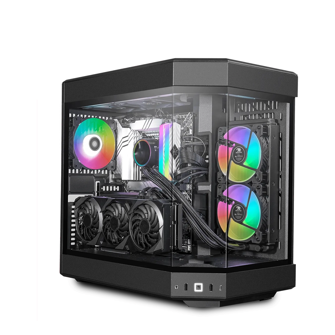 Computadora Gamer Invictus PC Power-029, AMD Ryzen 9 9900X 5.60GHz, 32GB DDR5 RAM, 1TB SSD M.2 + 4TB HDD, GeForce RTX 4080 SUPER, Windows 11 PRO, Negro