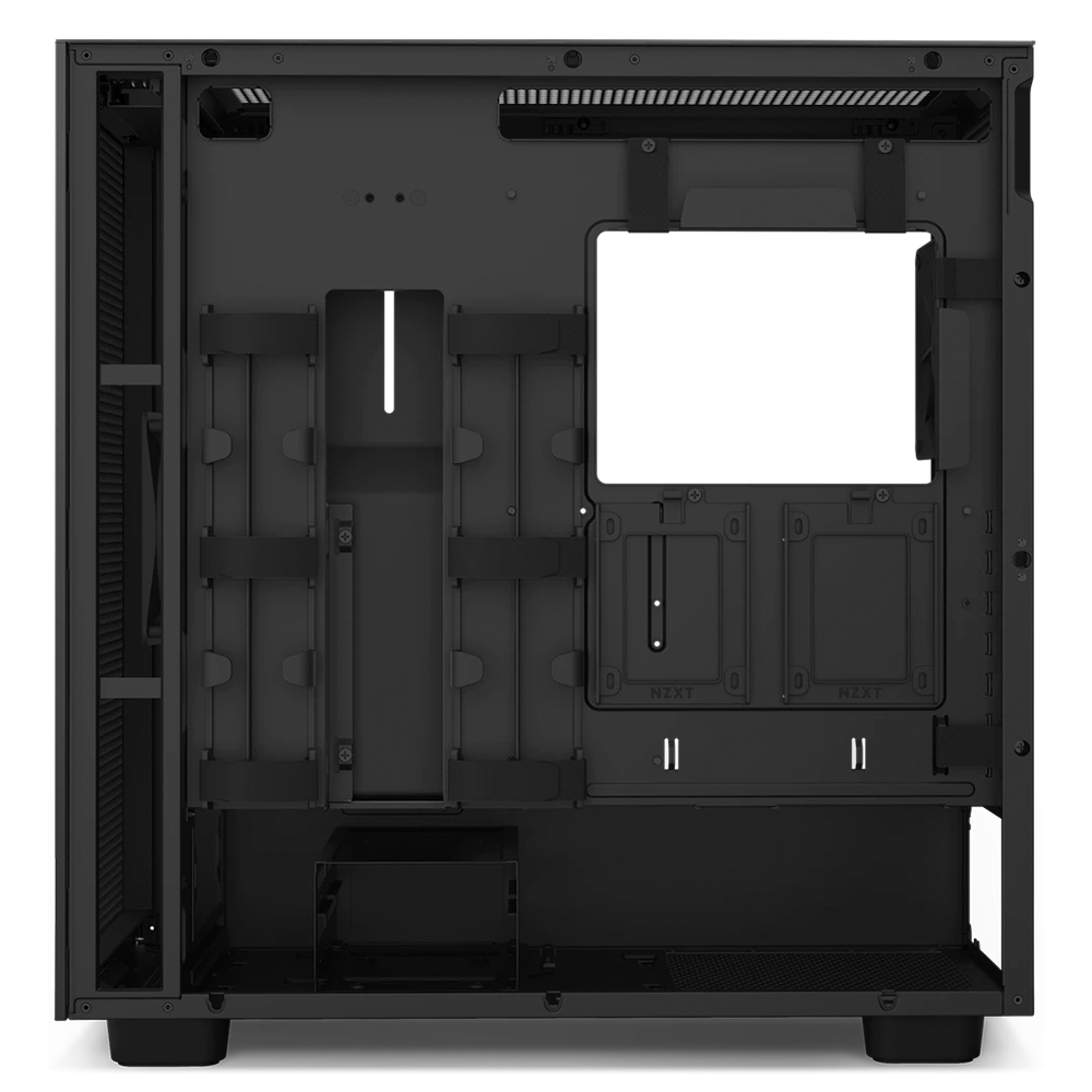 Gabinete NZXT H7 Flow con Ventana, Midi-Tower, Mini-ITX/Micro-ATX/ATX, USB 3.0, sin Fuente, 2 Ventiladores Instalados, Negro Mate