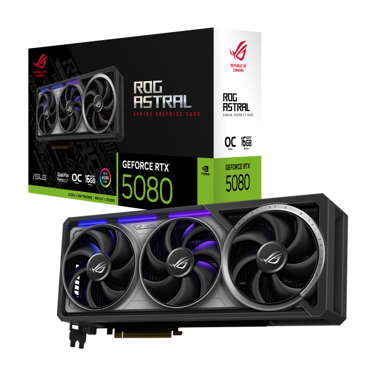 Tarjeta de Video Nvidia ASUS ROG Astral GeForce RTX™ 5080 16GB GDDR7 OC Edition