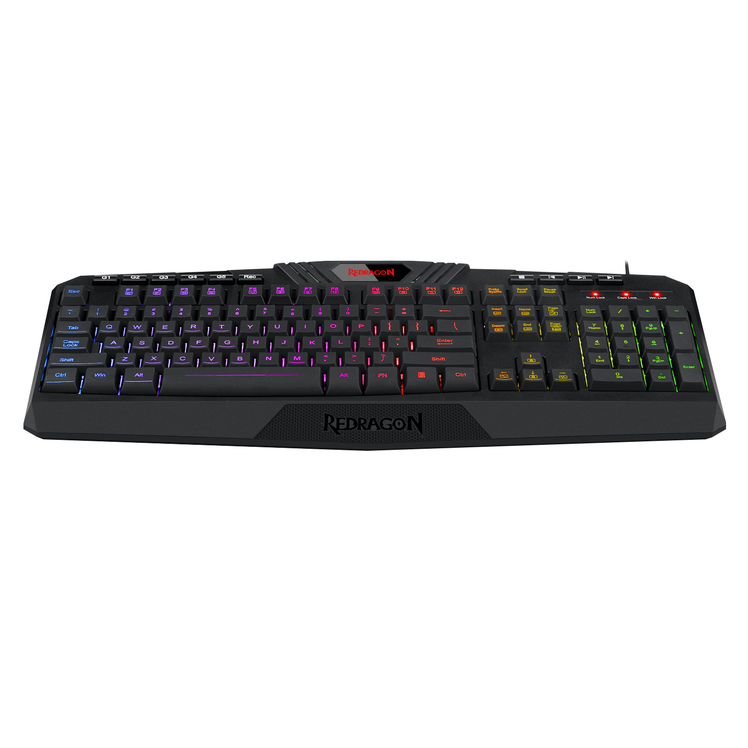 Teclado Gamer Redragon Harpe PRO K503A-RGB-SP, Teclado Membrana, Full Size, Alámbrico, RGB, Negro (Español)