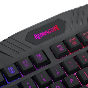 Teclado Gamer Redragon Harpe PRO K503A-RGB-SP, Teclado Membrana, Full Size, Alámbrico, RGB, Negro (Español)