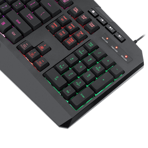 Teclado Gamer Redragon Harpe PRO K503A-RGB-SP, Teclado Membrana, Full Size, Alámbrico, RGB, Negro (Español)