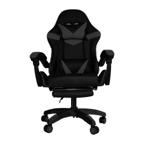Silla Gamer SiGamers Reclinable Ergonomica con Reposapiés Color Negro