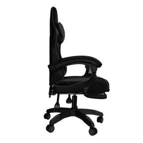 Silla Gamer SiGamers Reclinable Ergonomica con Reposapiés Color Negro