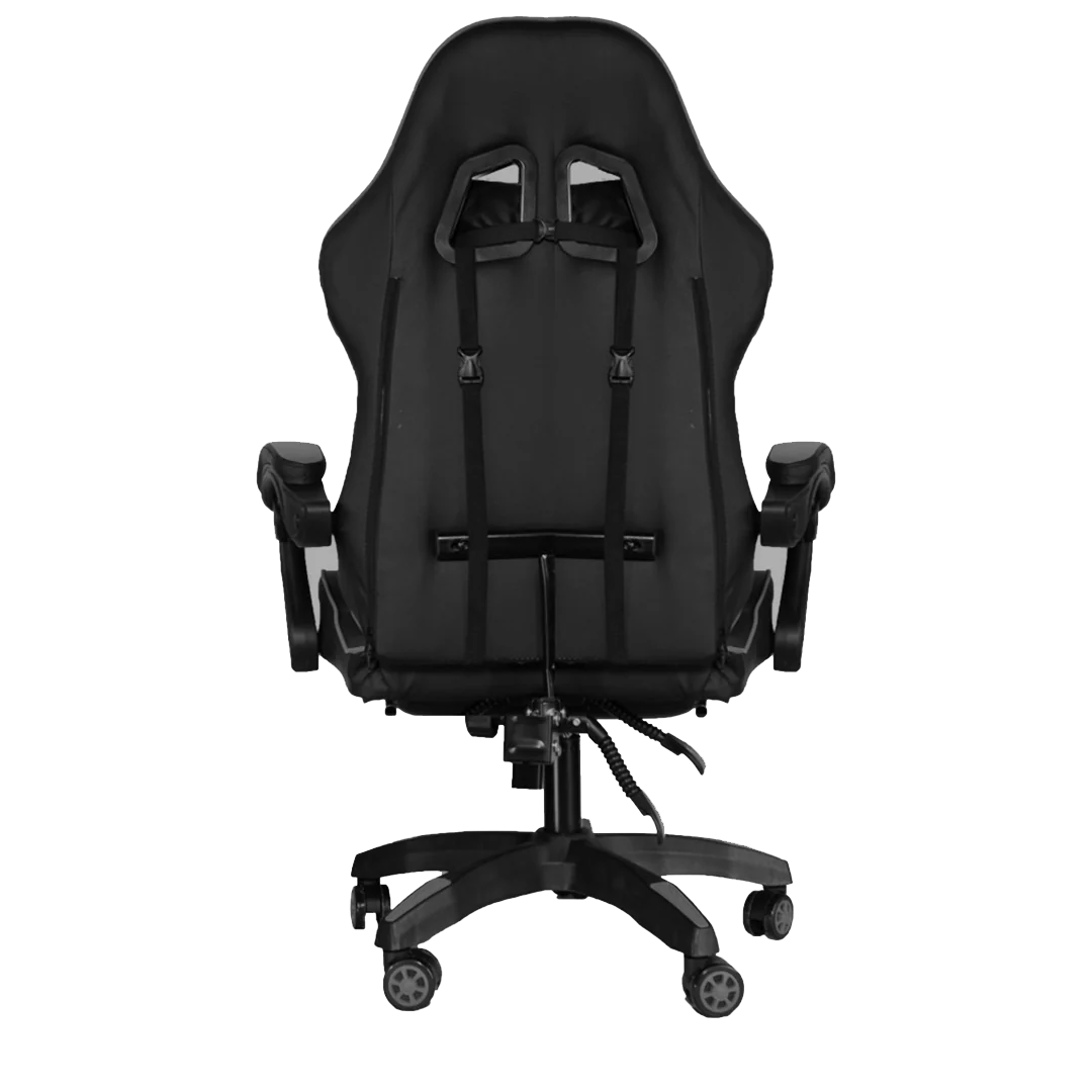 Silla Gamer SiGamers Reclinable Ergonomica con Reposapiés Color Negro