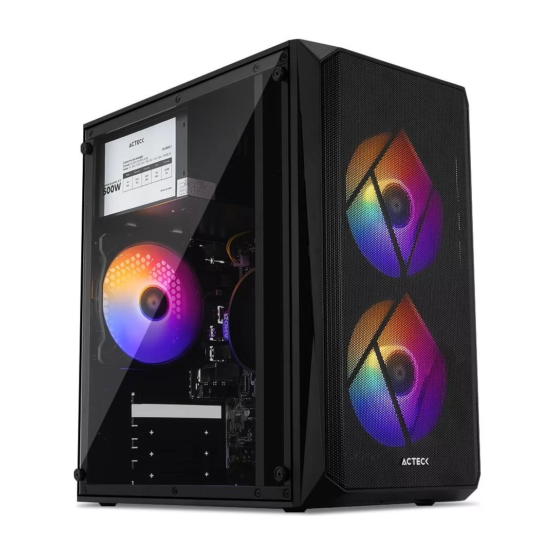 Computadora Gamer Invictus PC Power-002, AMD Ryzen 7 5700G 3.80GHz, 16GB RAM, 512GB M.2 SSD, Wi-Fi, Windows 10, Negro