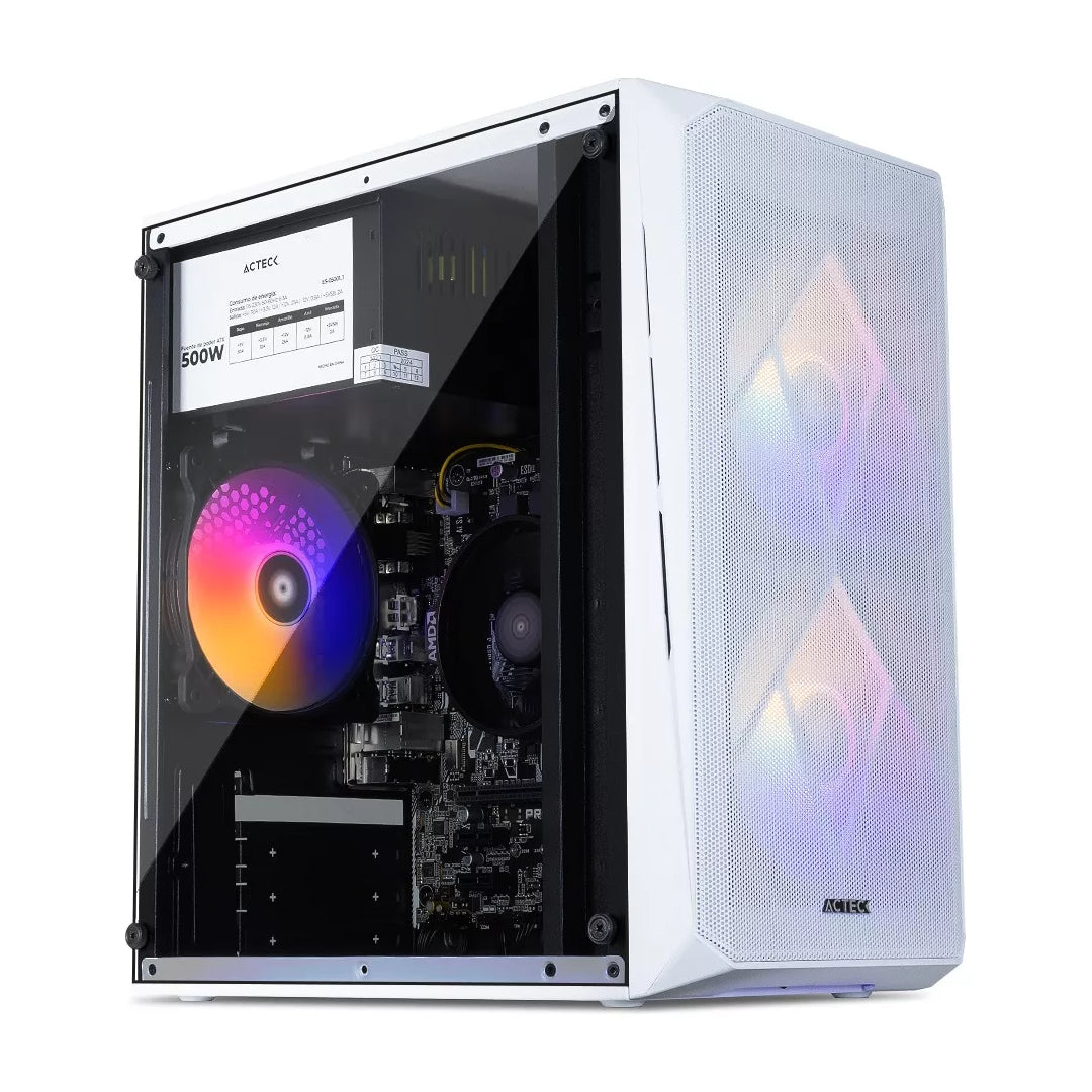 Computadora Gamer Invictus PC Power-002, AMD Ryzen 7 5700G 3.80GHz, 16GB RAM, 512GB M.2 SSD, Wi-Fi, Windows 10, Blanco