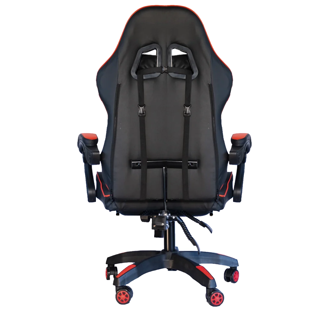 Silla Gamer SiGamers Reclinable Ergonomica con Reposapiés Color Rojo