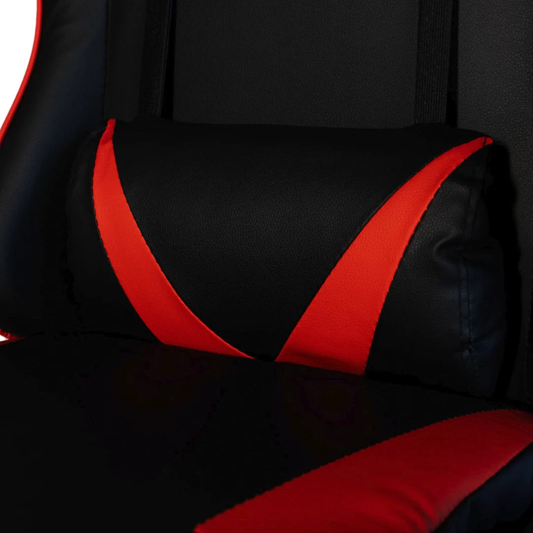 Silla Gamer SiGamers Reclinable Ergonomica con Reposapiés Color Rojo