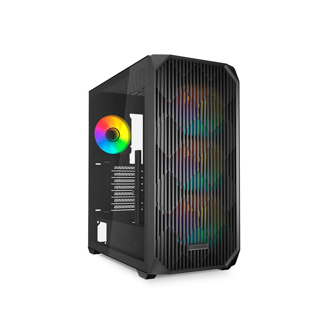 Gabinete  Sharkoon AK3 RGB Black ATX