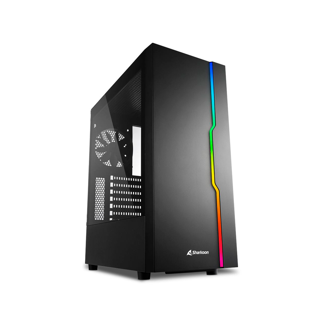 Gabinete  Sharkoon RGB SLIDER bk ATX