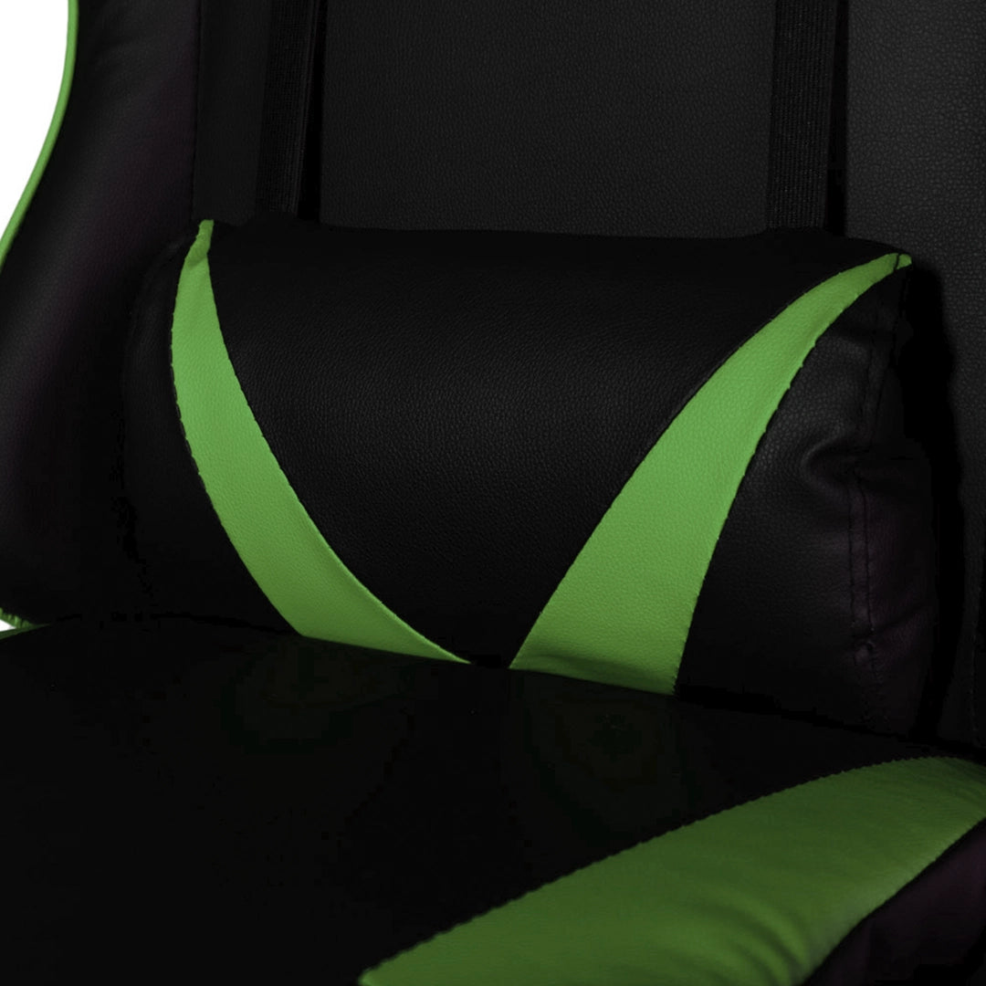 Silla Gamer SiGamers Reclinable Ergonomica con Reposapiés Color Verde