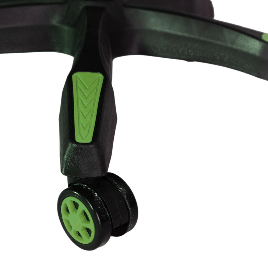 Silla Gamer SiGamers Reclinable Ergonomica con Reposapiés Color Verde