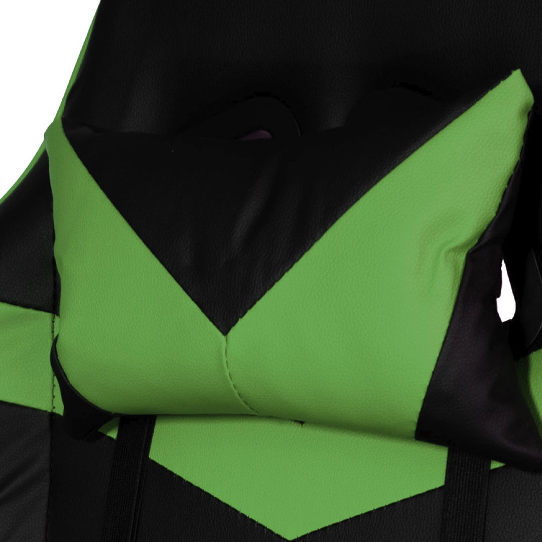 Silla Gamer SiGamers Reclinable Ergonomica con Reposapiés Color Verde