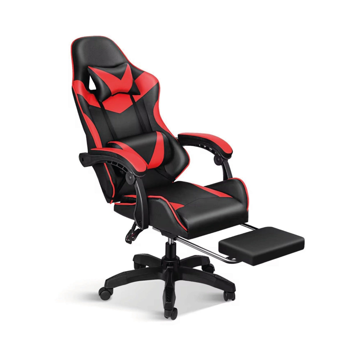 Silla Gamer SiGamers Reclinable Ergonomica con Reposapiés Color Rojo