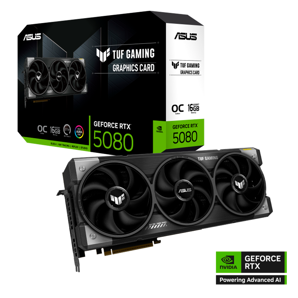 Tarjeta de Vídeo ASUS TUF Gaming GeForce RTX™ 5080 16GB GDDR7 OC Edition, UF-RTX5080-O16G-GAMING