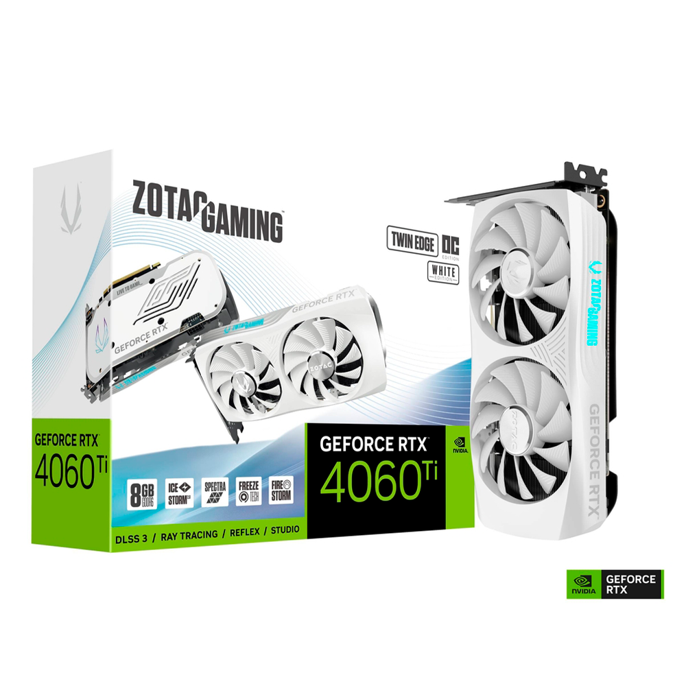 Tarjeta de Video Zotac NVIDIA GAMING GeForce RTX 4060 Ti 8GB Twin Edge OC White, 8GB 128-bit GDDR6, PCI Express 4.0