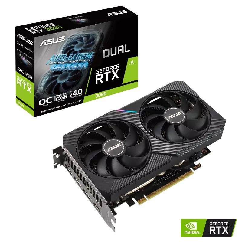 Tarjeta de Video ASUS NVIDIA Dual GeForce RTX 3060 V2 OC, 12GB 192-bit GDDR6, PCI Express 4.0